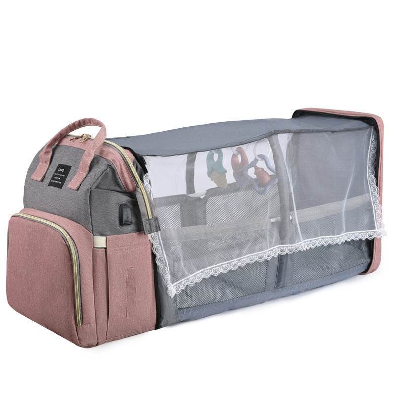 New Mama Baby Crib Backpack – Stylish & Functional Diaper Bag for Modern Moms - Pasha