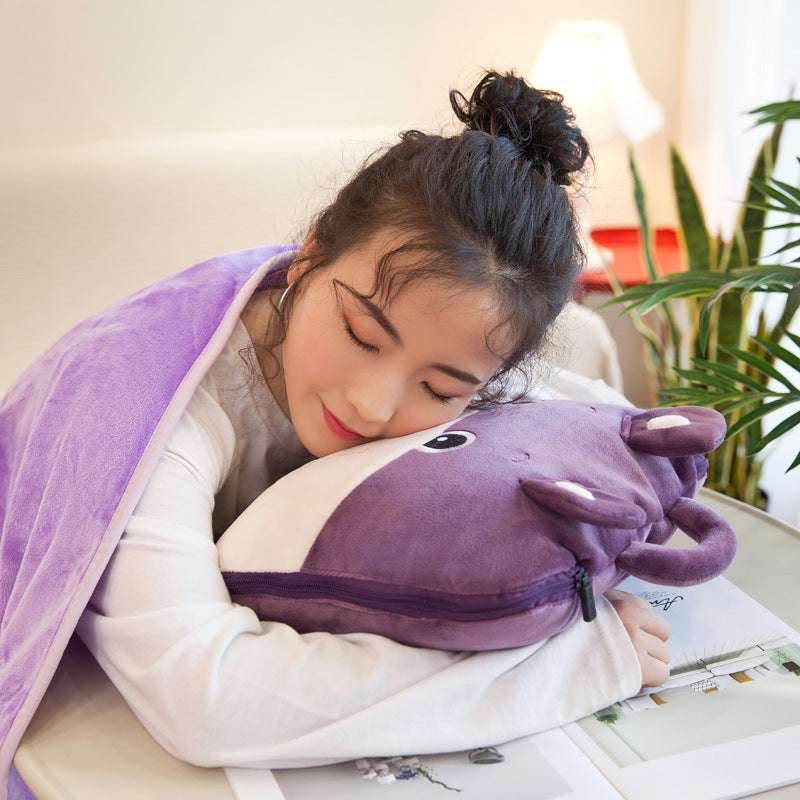 Cartoon Pillow Blanket - Pasha