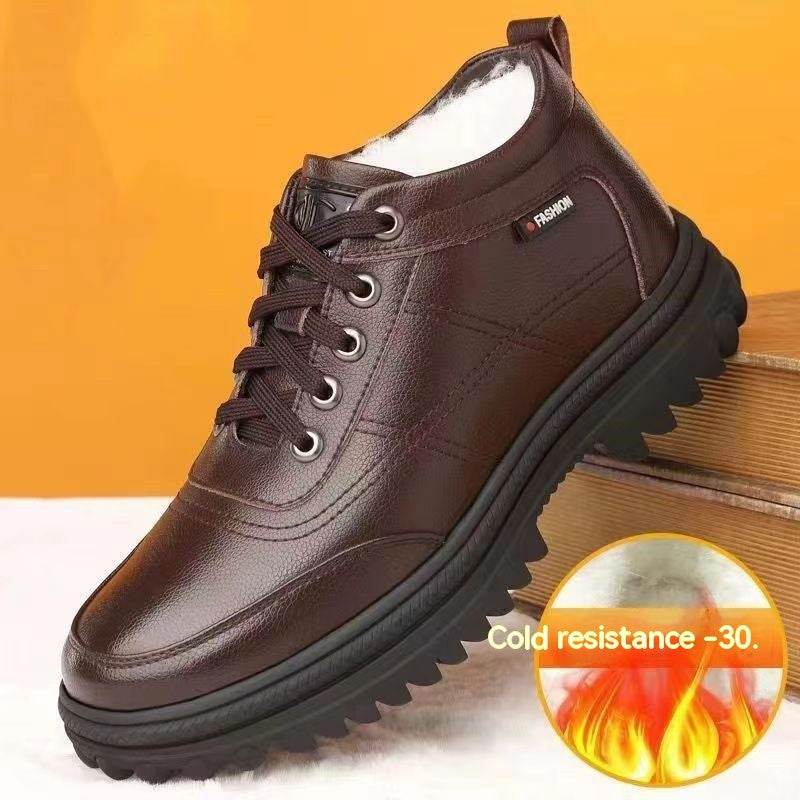 Men's Fleece Lined Shoes – Warm Winter Comfort - Pasha