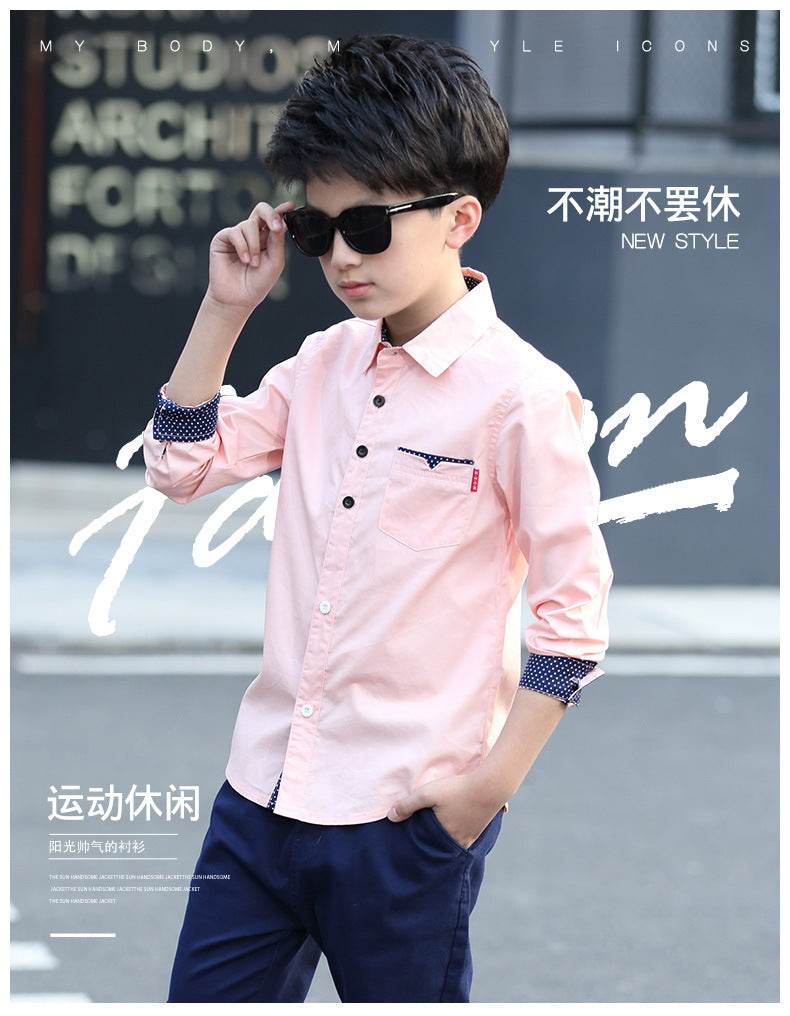 Long Sleeve Fall Casual Children's Striped Shirt – Comfortable & Stylish - Pasha