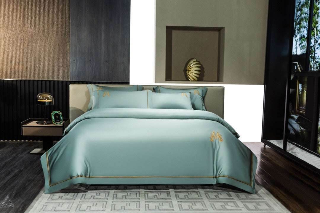 Cotton Embroidered Bedding Set – Four-Piece Match - Pasha
