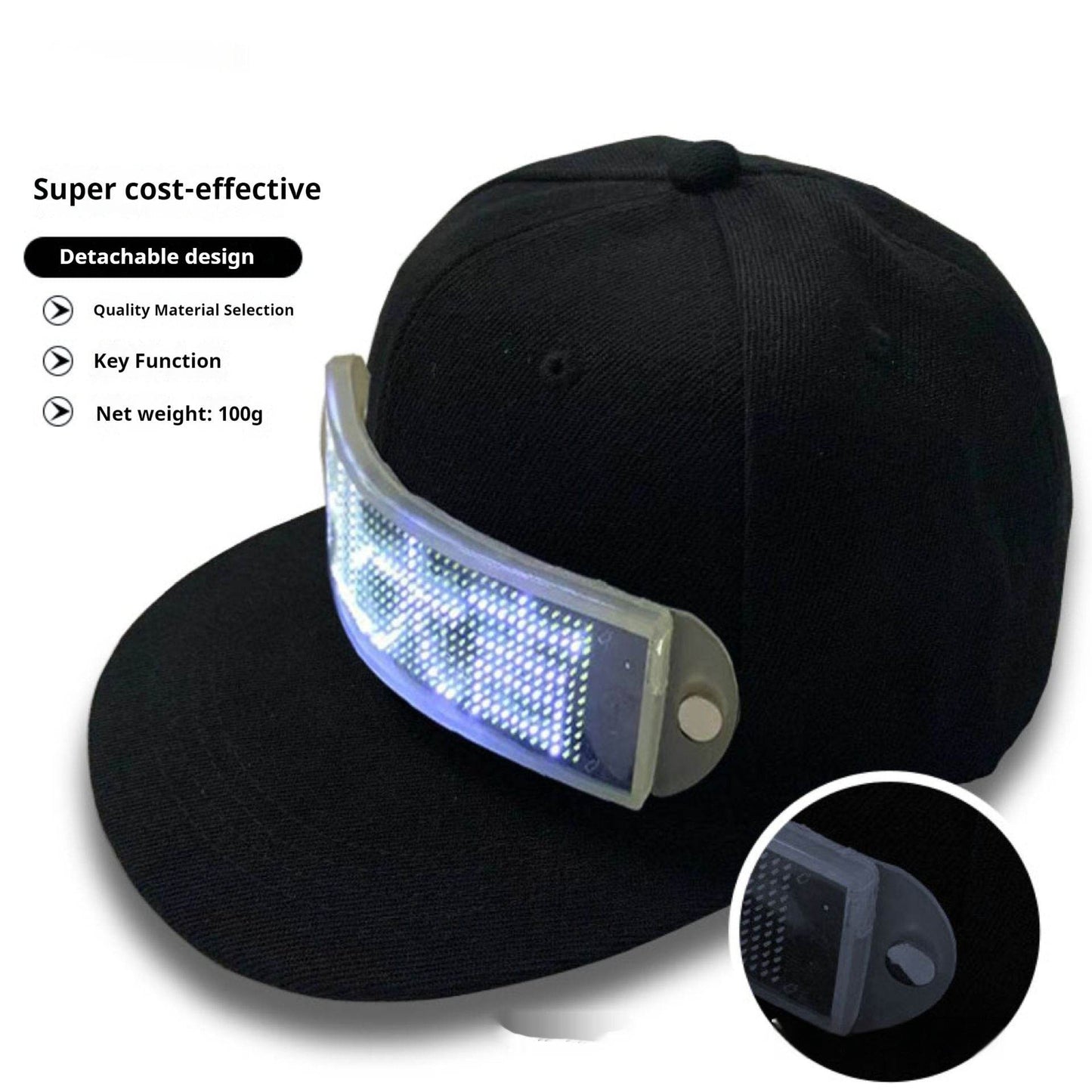 LED cap with App control-to be yourself - Pasha