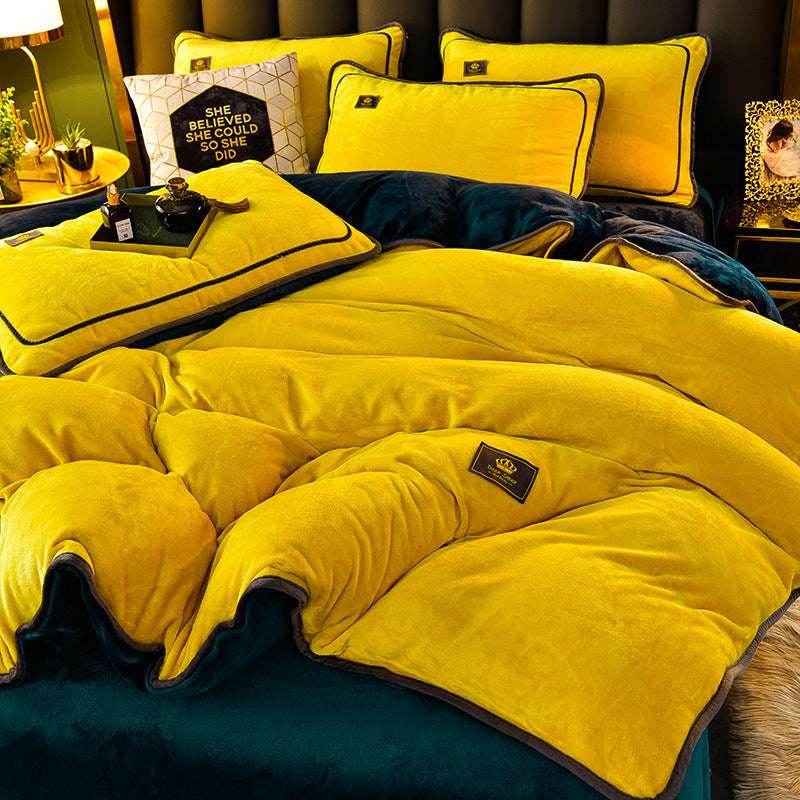 Winter Flannel Duvet Cover – Thick & Double-Sided - Pasha