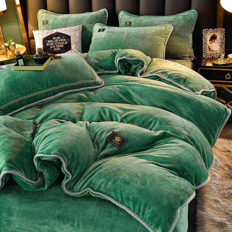 Winter Flannel Duvet Cover – Thick & Double-Sided - Pasha