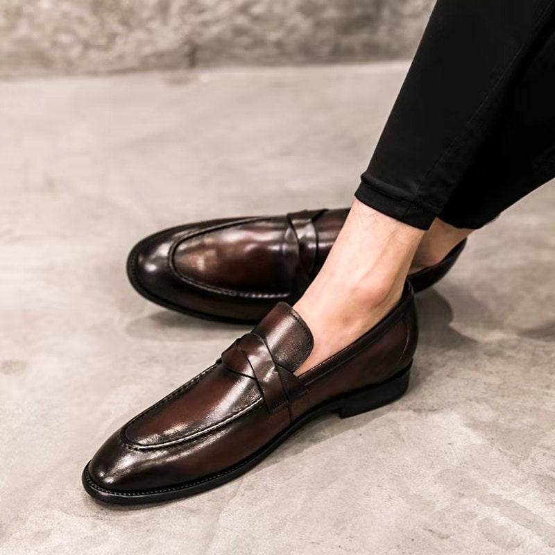 Casual Slip on British Leather Shoe - Pasha