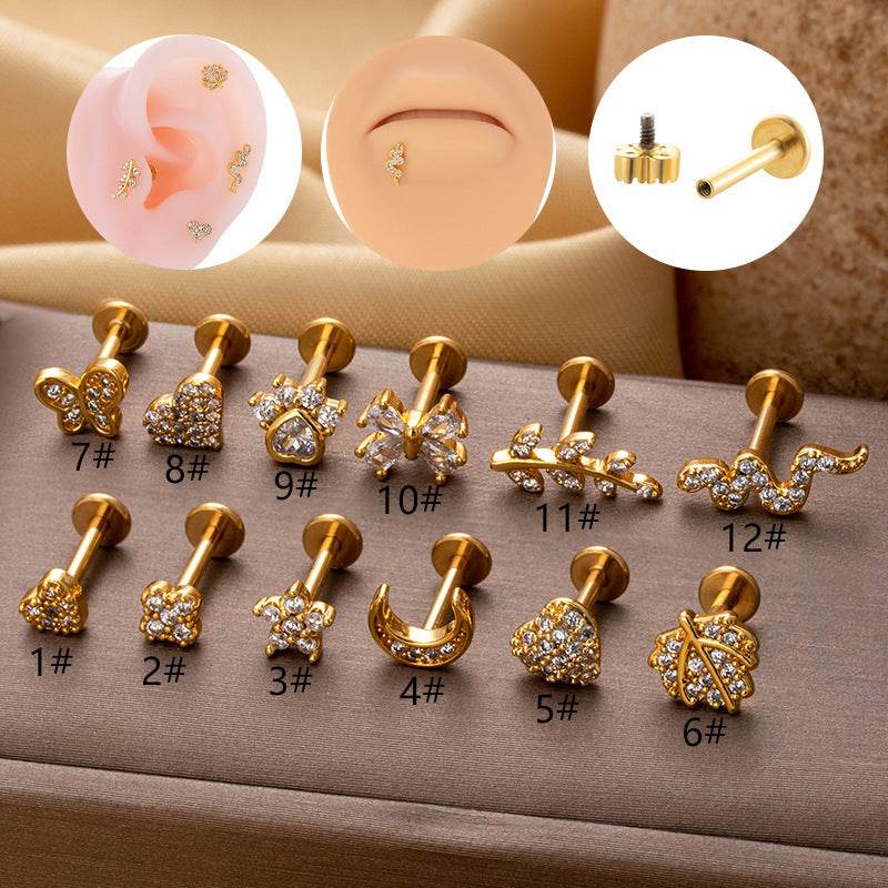Stainless Steel Heart Earrings for Women – 1-2x8mm in Silver and Gold – Stylish European & American Fashion Accessories - Pasha