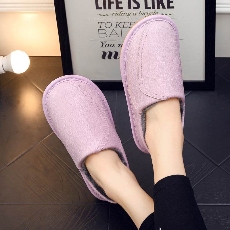 Household Slippers with genuine leather for women - Pasha