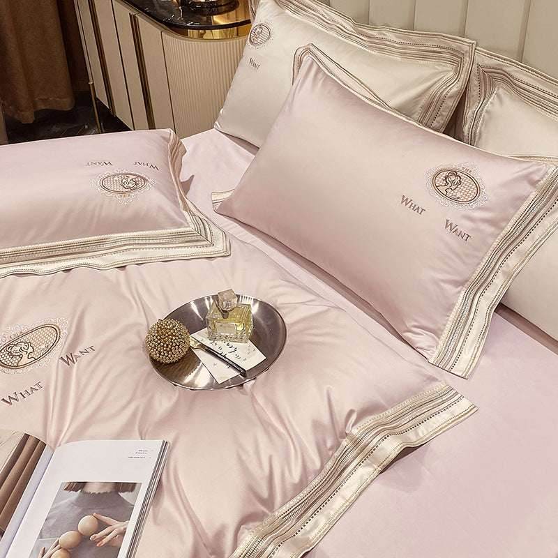 Cotton Satin Bedding Set – Elegant & Plain Color - Pasha