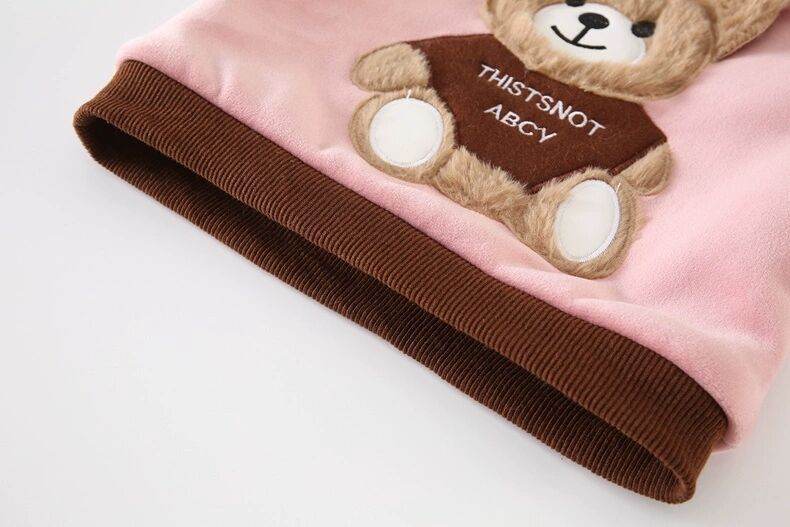 Children’s Double-Layer Plush Fleece 3-Piece Winter Suit – Cozy and Stylish for 1-3 Year Olds - Pasha