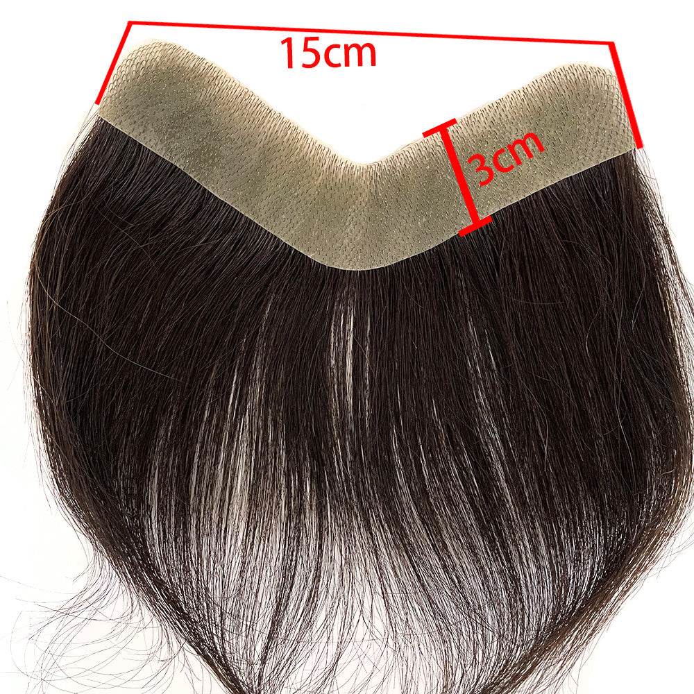 Men´s Toupee Front 15 cm-Brazilian Remy Hair - Pasha