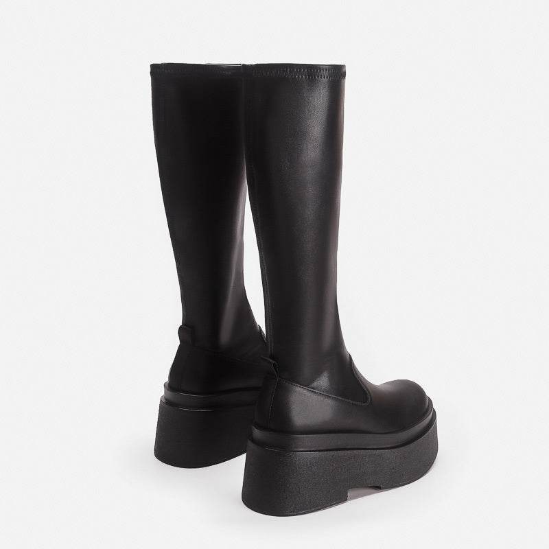 Platform elegant boots for women - Pasha