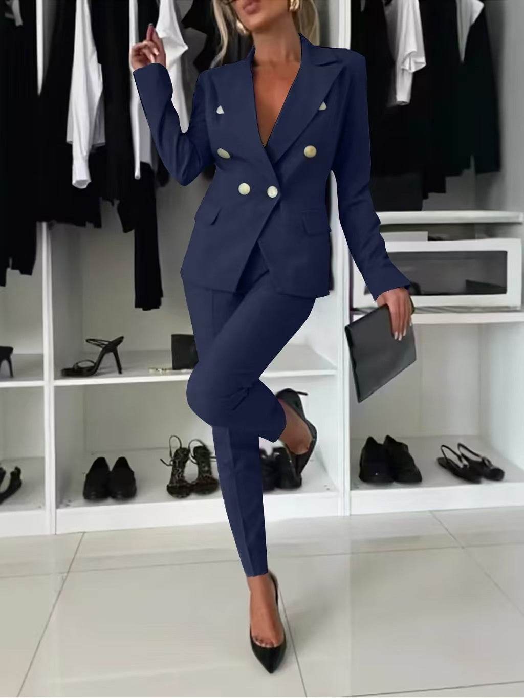 Women's Casual Solid Color Suit Set - Pasha Store - Pasha