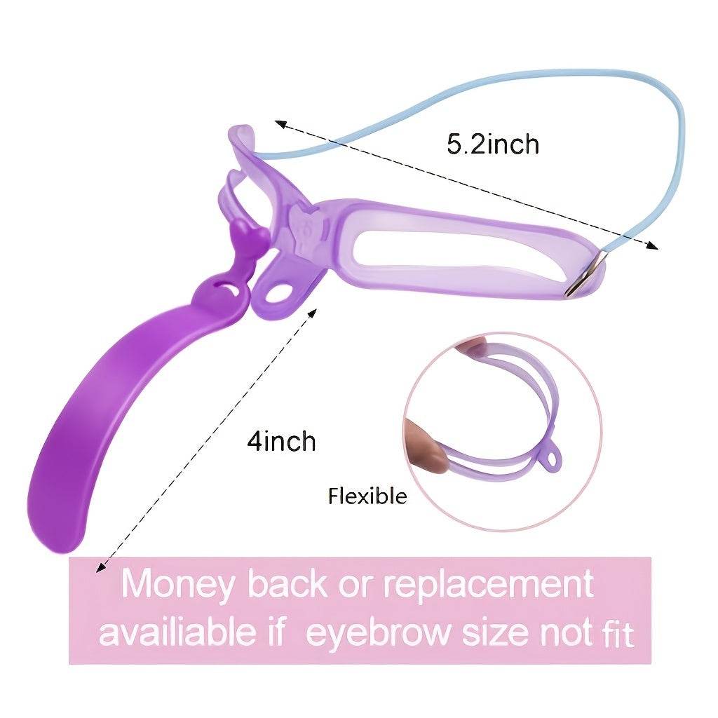 Eyebrow Stencil Shaping Kit – 8 Reusable Eyebrow Stencils with Grip - Pasha