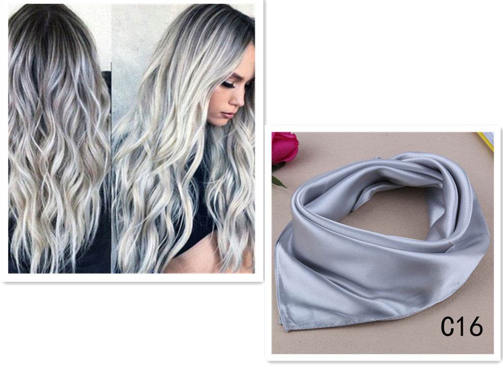 Long Gray Curly Wig – Glamorous 70 cm Style - Pasha