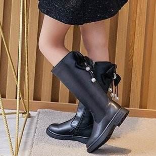 Explosive Style Kids Shoes – British Retro Leather Boots for Girls - Pasha