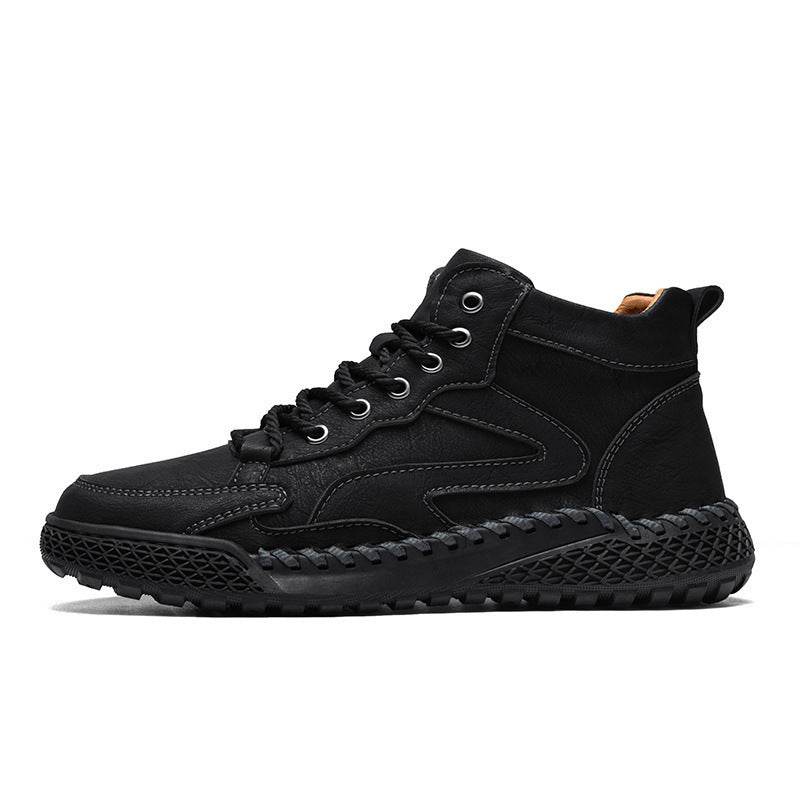 Men's High Top Leather Boots – Casual & Outdoor - Pasha