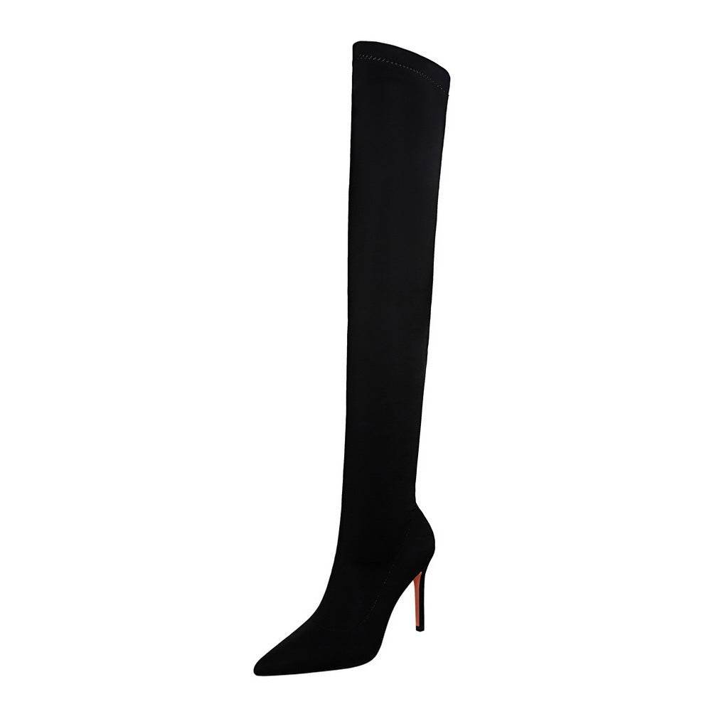 Fashion High Heel Elastic Overknee Boots with Stiletto Heel for women - Pasha