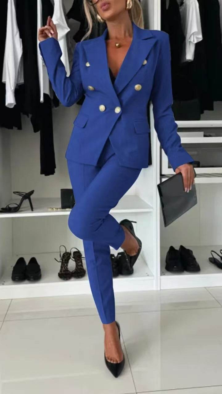Women's Casual Solid Color Suit Set - Pasha Store - Pasha
