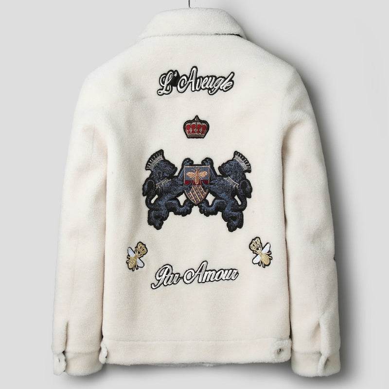 Lamb Fur Jacket for Gentleman - Pasha