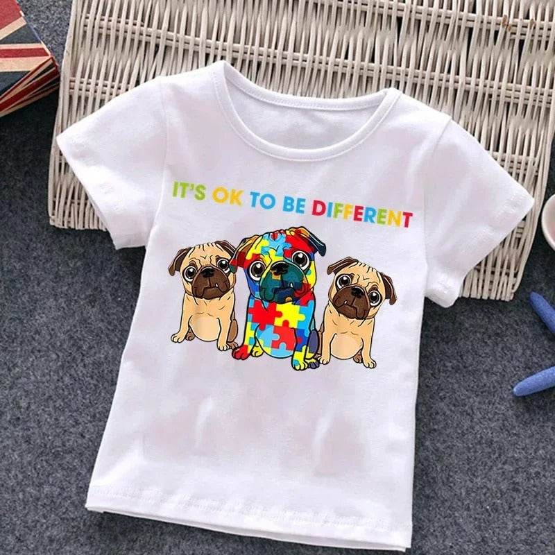 Kids With Autism T-Shirt – Puzzle Design Top for Children and Adults - Pasha