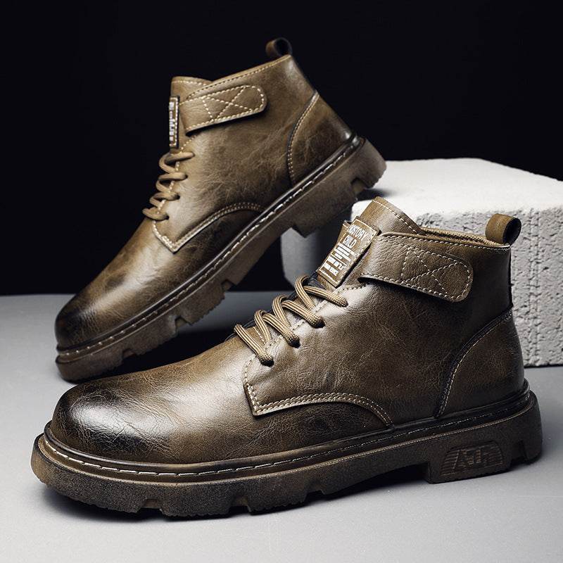 Men's Vintage Motorcycle Boots – Classic & Durable - Pasha