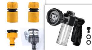 High-Pressure Car Wash Gun – 8-in-1 & Foam - Pasha