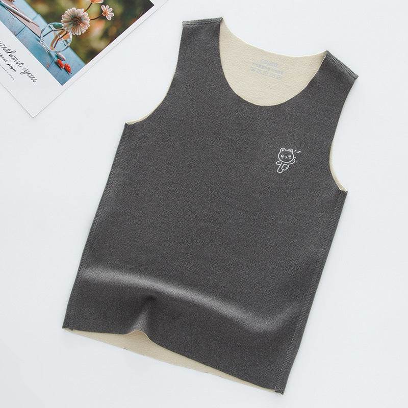 Children's Seamless Reversible Brushed Sleeveless Vest – Comfort & Style - Pasha