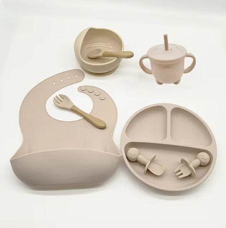 Silicone Baby Feeding Set – Safe & Dishwasher Safe - Pasha