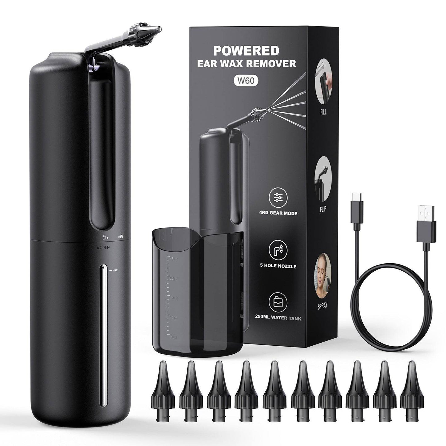 Comfortable Electric Ear Cleaner – Advanced Ear Wax Removal System - Pasha