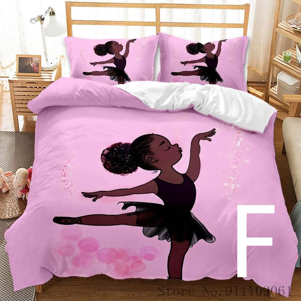 African Girl Bedding Set – For Children's Room - Pasha