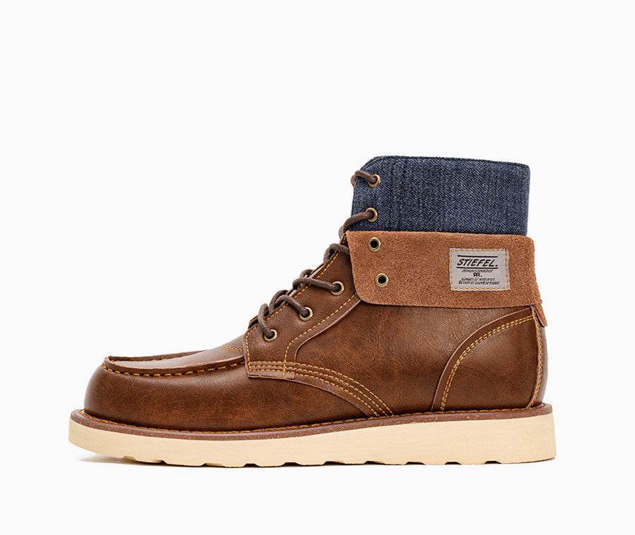 Men's Vintage Work Boots – Rugged & Durable - Pasha