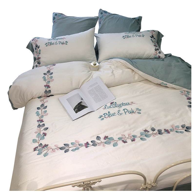 Lyocell Embroidered Bedding Set – Silky & Luxurious - Pasha