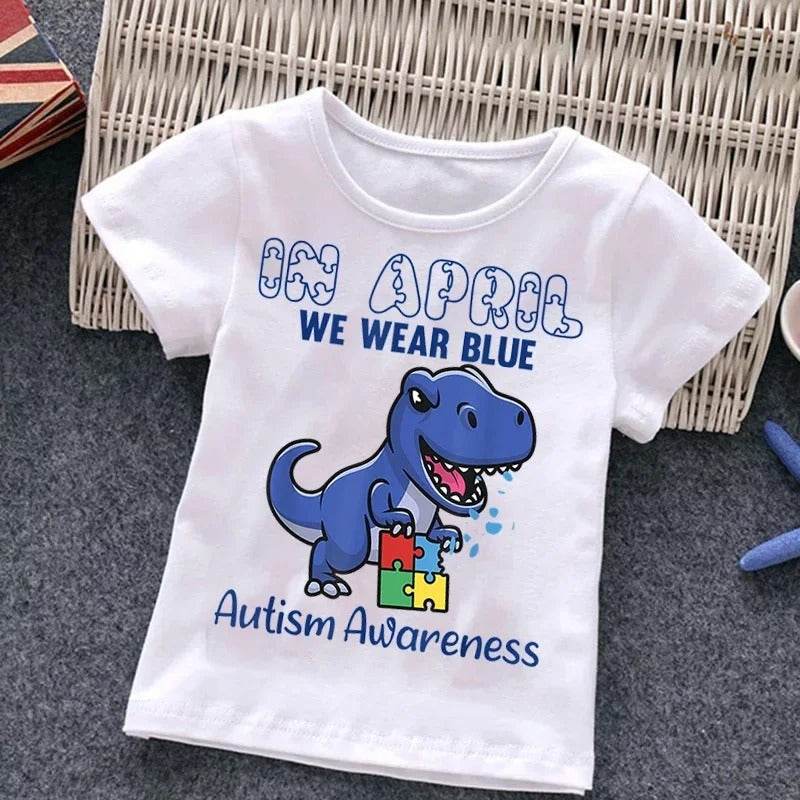 Kids With Autism T-Shirt – Puzzle Design Top for Children and Adults - Pasha