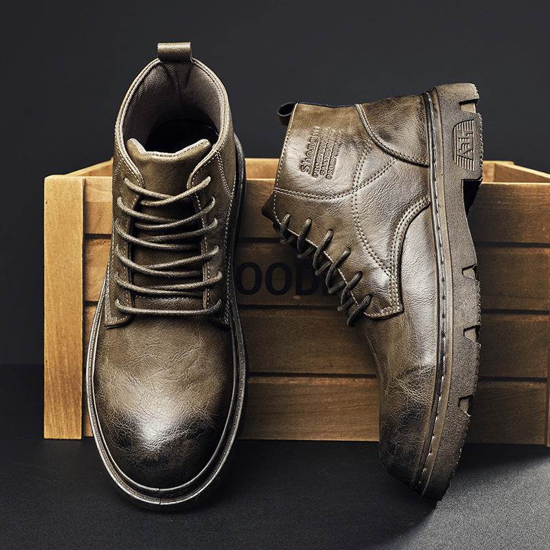 Men's Vintage Motorcycle Boots – Classic & Durable - Pasha