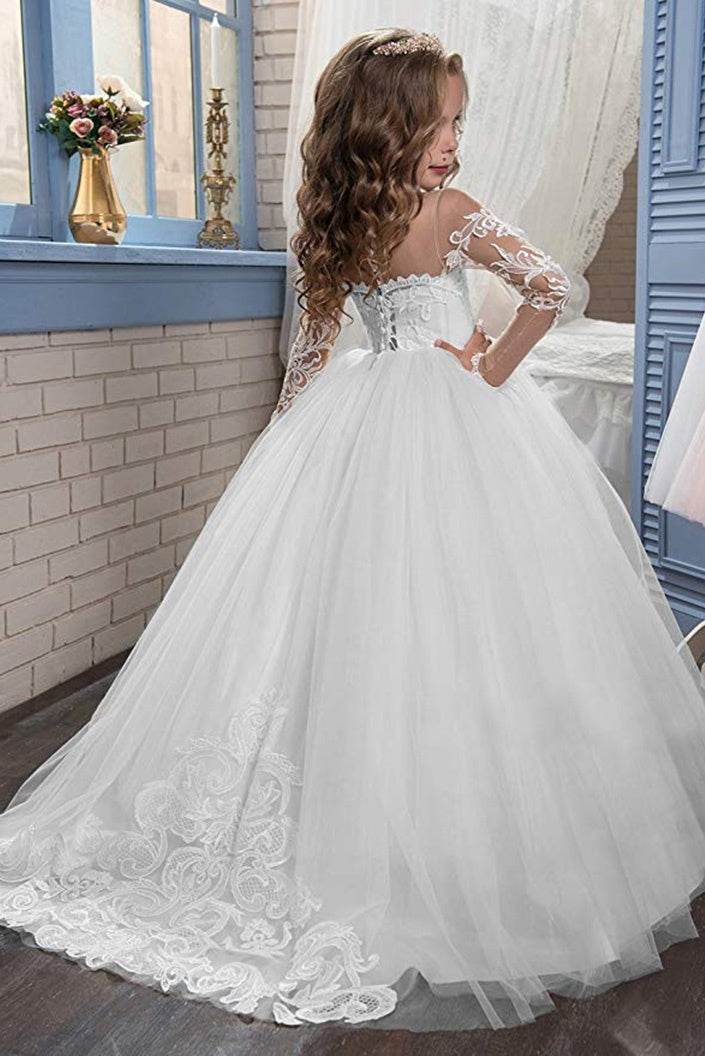 Fashion Princess Kids Tuxedo Wedding Dress Costume – Safe & Elegant Girls Gown for Special Occasions - Pasha