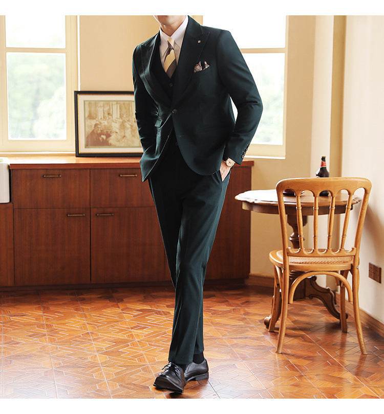 Men´s Suit-High End 3 piece Wedding Suit - Pasha