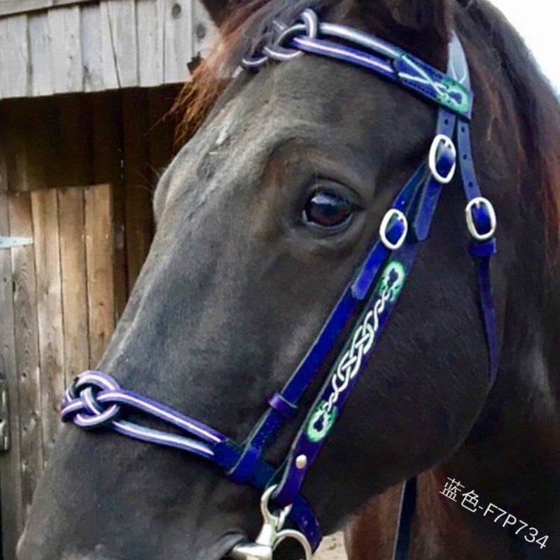 Premium PU Reins for Equestrian Sports – Durable Black Horse Bridle, Universal Use, Size M - Pasha