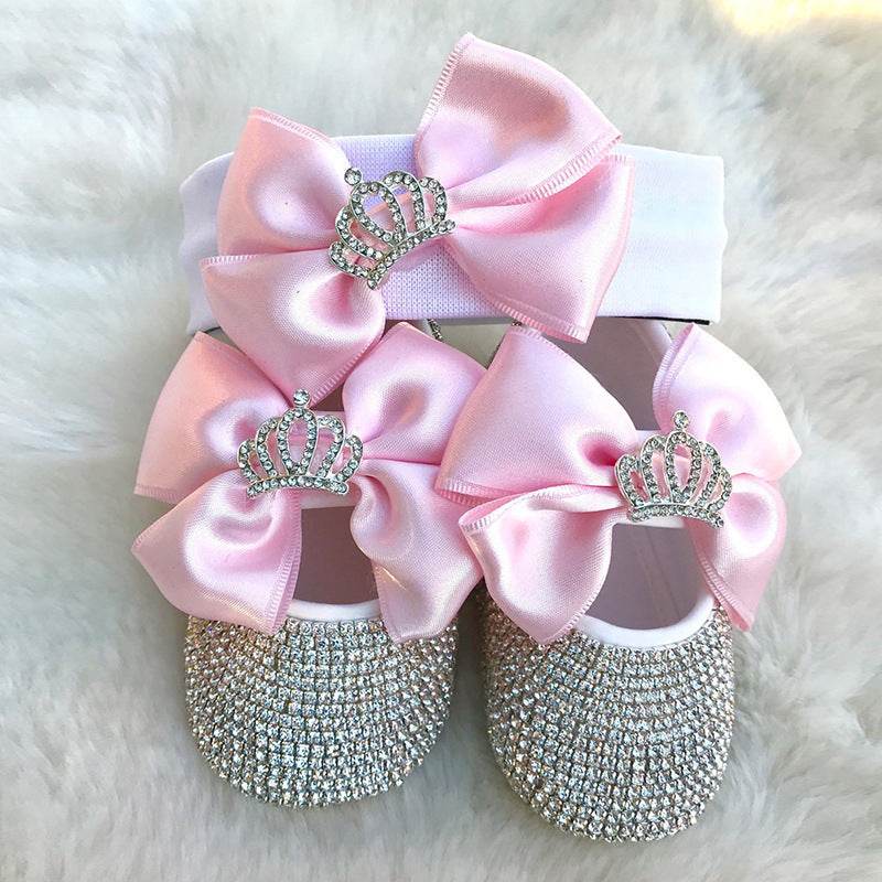 Fashion Rhinestone Shoes for Kids – Photography Props for Newborns & Special Occasions - Pasha