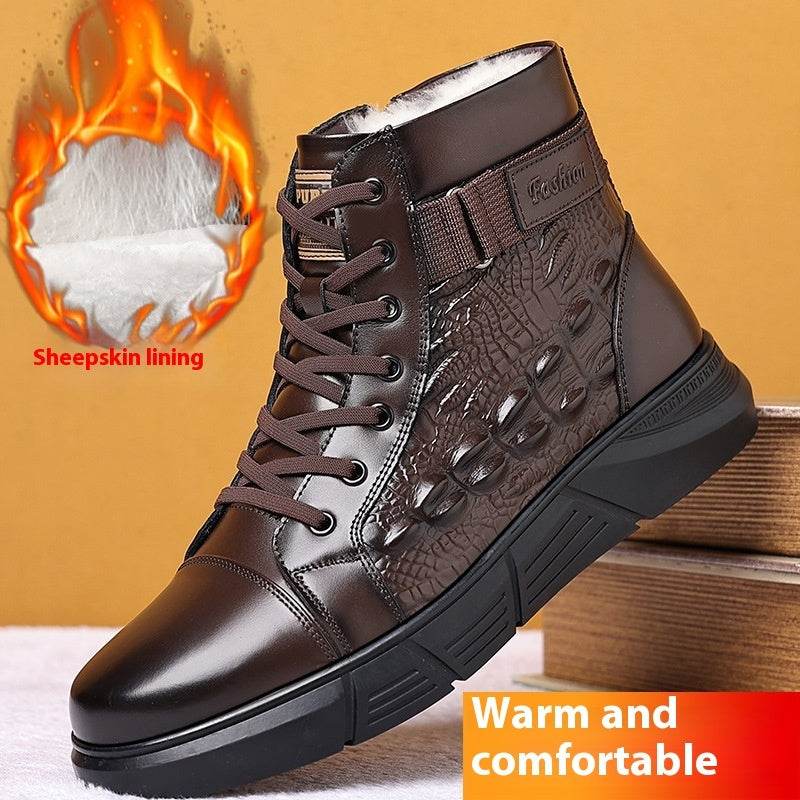 Men's Warm Snow Boots – Insulated & Cozy - Pasha