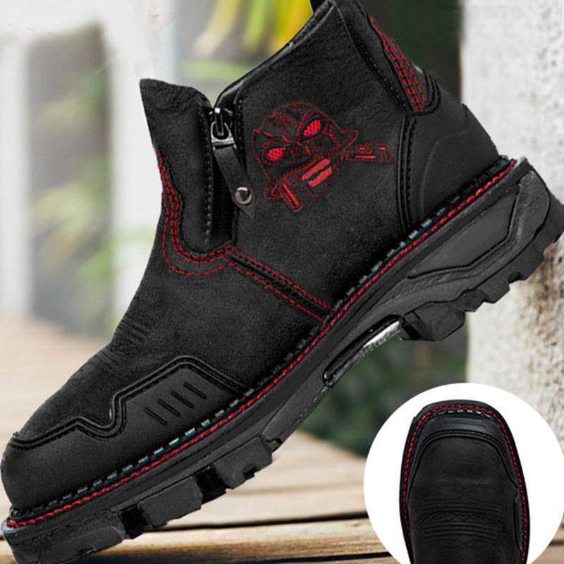 Men's Leather Snow Boots – Durable & Warm - Pasha