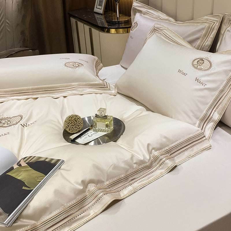 Cotton Satin Bedding Set – Elegant & Plain Color - Pasha