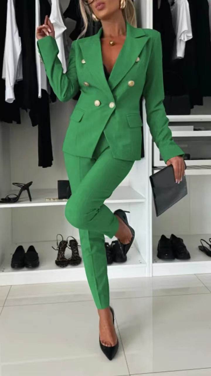 Women's Casual Solid Color Suit Set - Pasha Store - Pasha