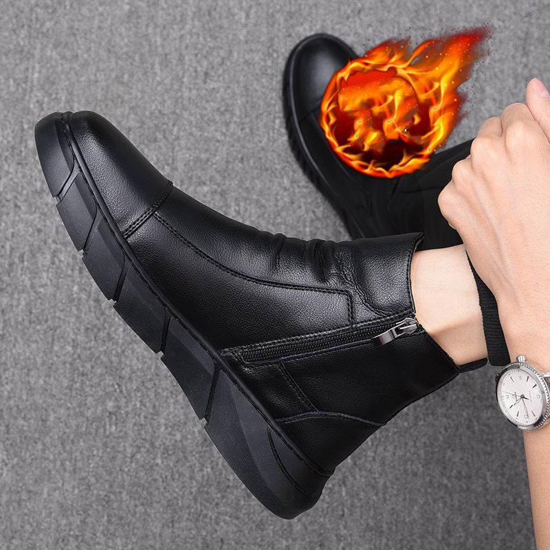 Men's High Top Leather Boots – Casual & Stylish - Pasha