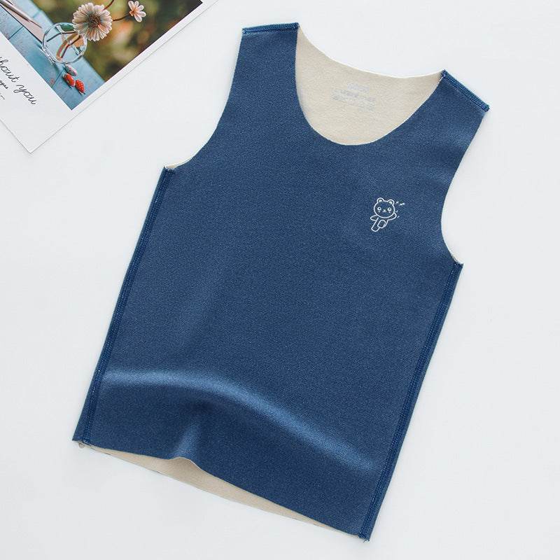 Children's Seamless Reversible Brushed Sleeveless Vest – Comfort & Style - Pasha