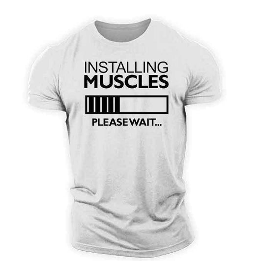 Men´s T-Shirt-Fintess Short Sleeve with funny design - Pasha