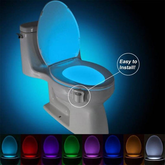 Automatic Induction LED Toilet Night Light – 8 Color Motion Sensor Bathroom Light - Pasha