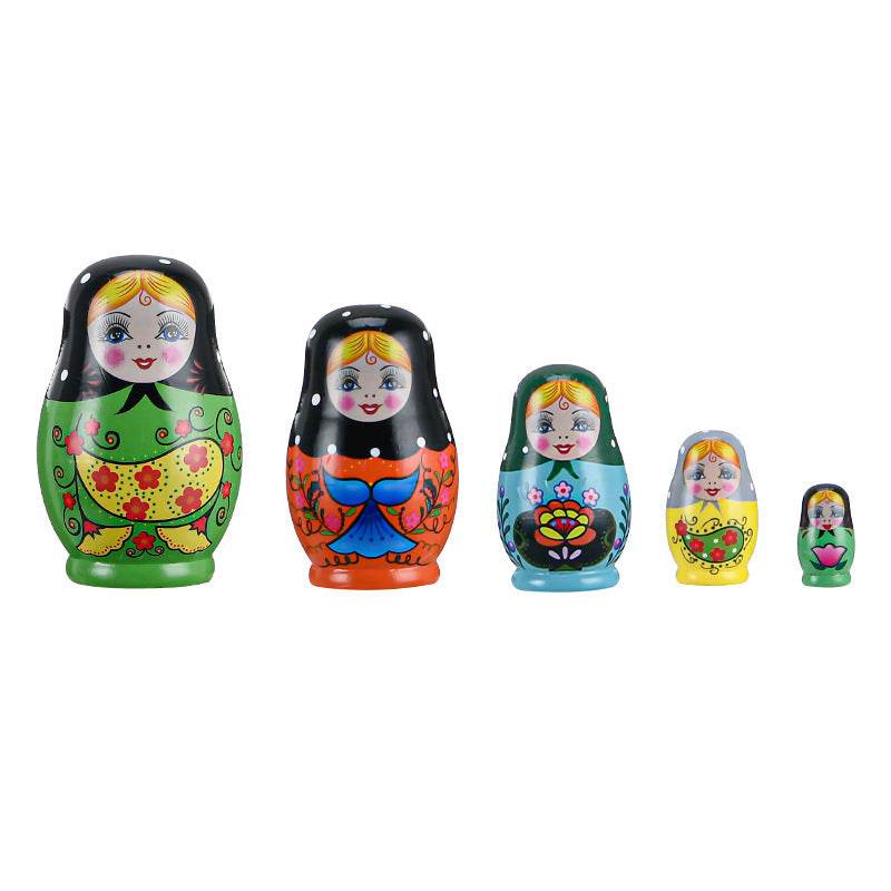 Matryoshka Dolls-Handcrafted Wooden Doll Set - Pasha