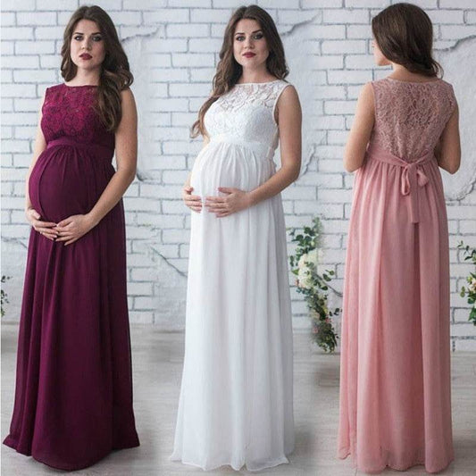 Lace Maternity Dress – Sleeveless & Elegant - Pasha