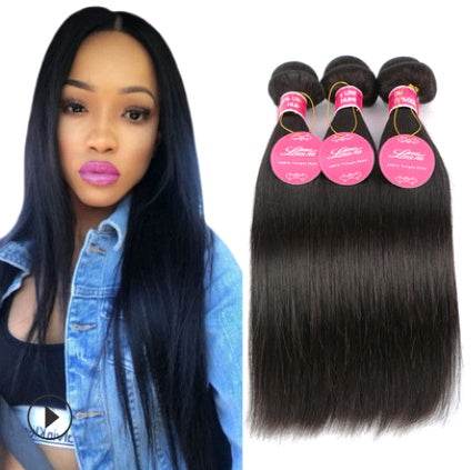Real Human Hair Wig – Straight Wave, Natural Color, Elegant Look - Pasha