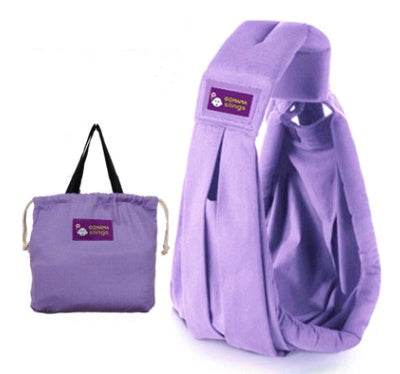 Breathable Cotton Baby Sling Carrier – Ergonomic One-Shoulder Design for Active Parents - Pasha